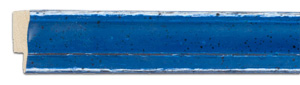 Personnalisez votre encadrement sur mesure avec la baguette : Baguette bleue moulurée.
